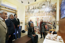 بازدید از موزه / بازدید روسا و اعضای هیات مدیره کانون های کرمانشاه، کردستان و همدان از موزه نفت دروازه دولت