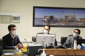 نشست رییس هیات رییسه با مدیران شرکت تاسیسات دریایی