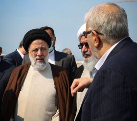 تصاویر بازدید رئیس جمهوری از پروژه ایران ال ان جی