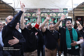 آیین سوگواری حسینی در مقبره الشهدای گمنام وزارت نفت