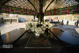 آیین سوگواری شهادت حضرت فاطمه الزهرا(س) در مقبره الشهدای گمنام وزارت نفت