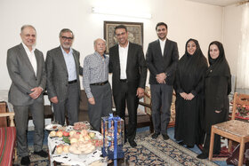 دیدار و تجلیل از پیشکسوت صنعت نفت