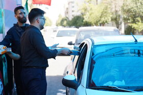 استقرار موکب صندوق‌ بازنشستگی نفت در مسیر زائران آیین وداع با «امام شهید امت»